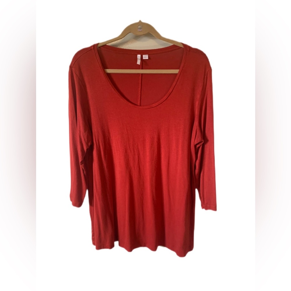 Cato EST 1946 Low Cut Top Long Sleeve Size 14/16W
